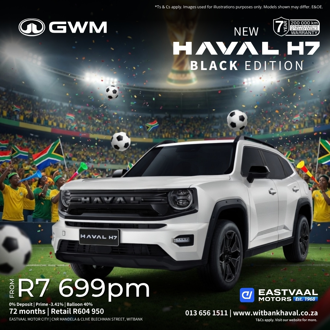 Make a commanding statement. The Haval H7 Lux offers premium size, bold presence, and luxurious comfort. from Eastvaal Motor City Witbank Haval