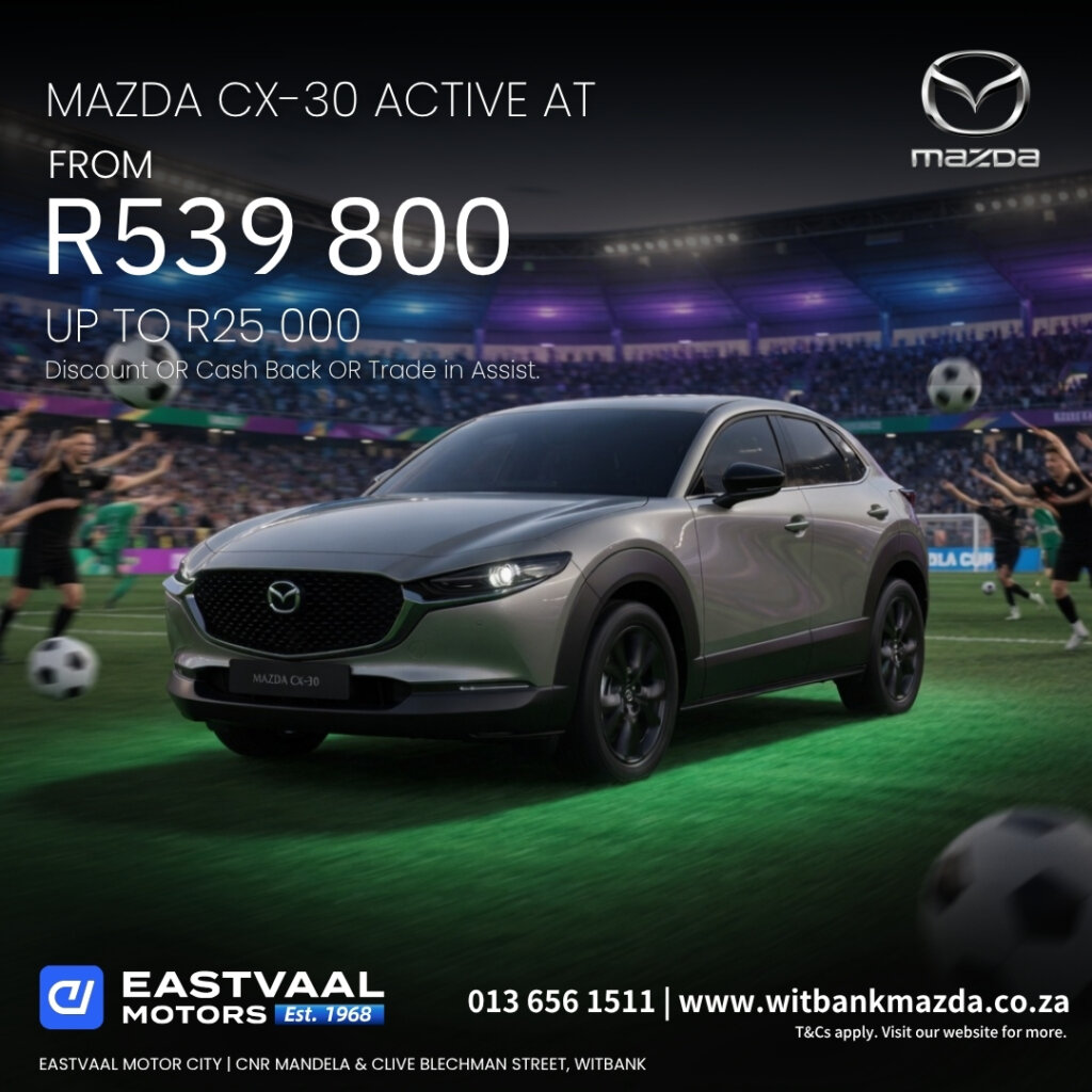 ✨ Style Meets Versatility. The Mazda CX-30 brings coupe-like elegance with crossover capability. Premium interior, confident drive, and head-turning design. from Eastvaal Motors