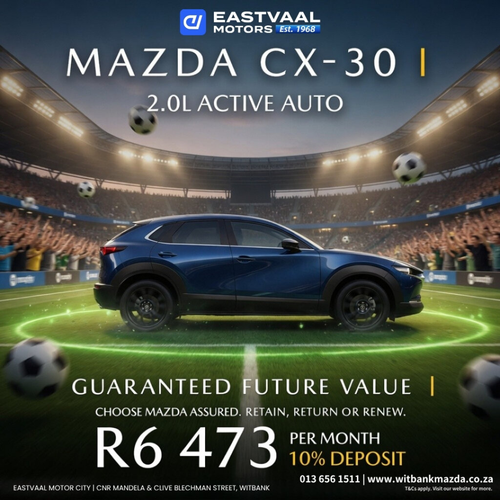 🎯 Your Next Victory Starts Here. Step into a new Mazda and feel the difference immediately. Exceptional quality, outstanding value, and driving joy in every model. from Eastvaal Motors