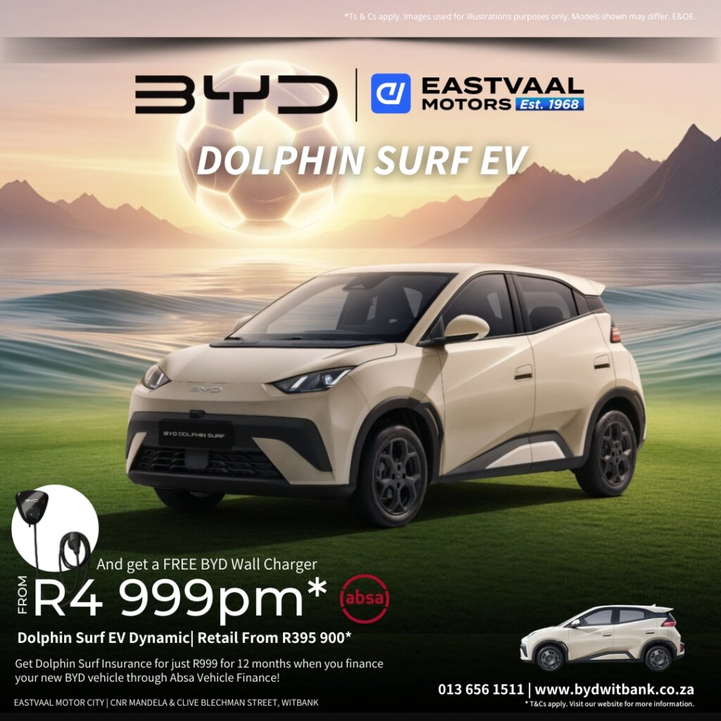🌊 The Little EV That’s Making Big Waves! Fun, affordable, and fully electric — the BYD Dolphin Surf is perfect for daily commutes and city life in Witbank. from Eastvaal Motors