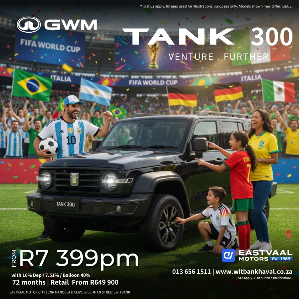 Adventure has a new icon. The TANK 300 combines rugged off-road capability with premium luxury. from Eastvaal Motors