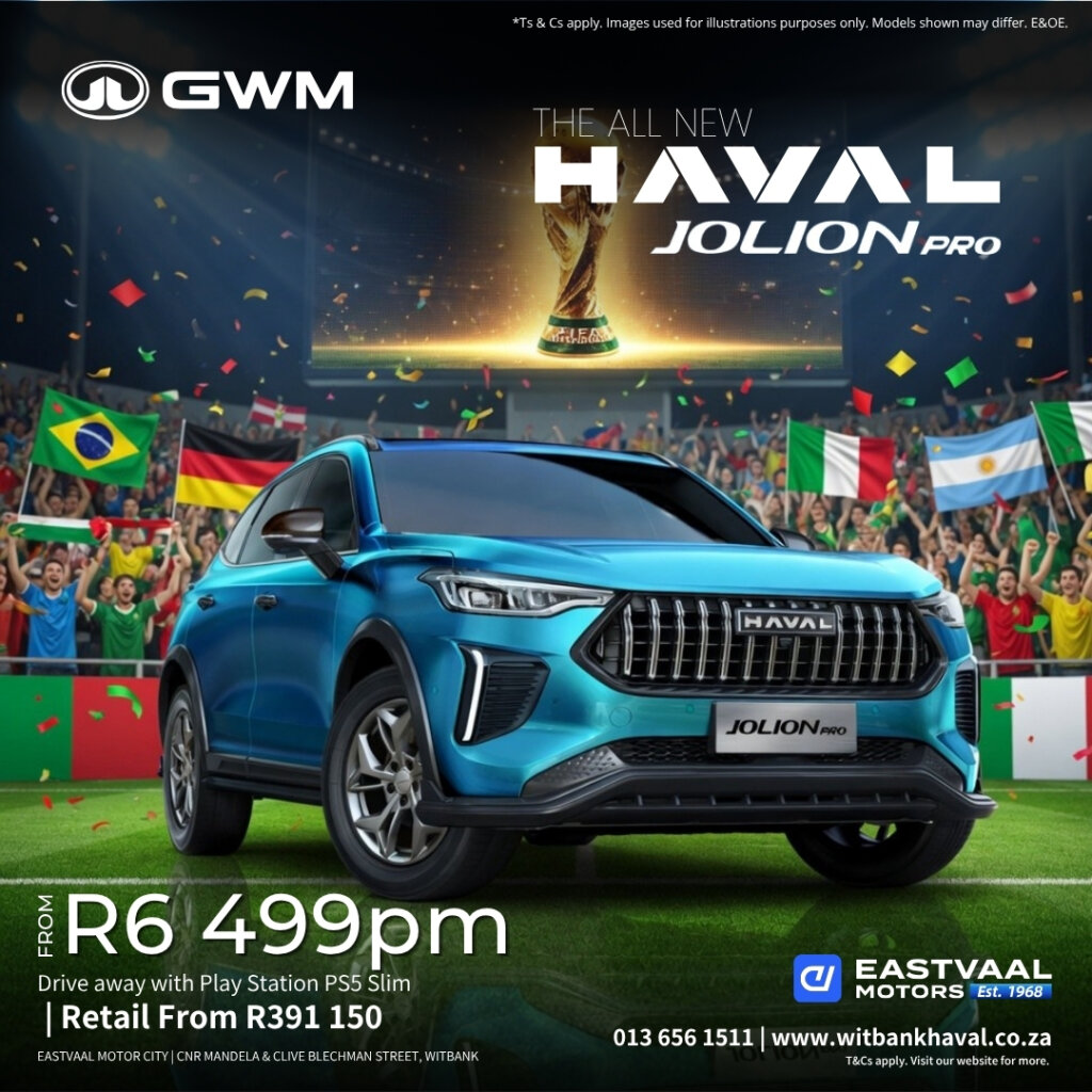 Premium just got more exciting! The Haval Jolion Pro 1.5T Super Luxury offers bold styling, a panoramic sunroof, luxurious leather interior, and advanced tech. from Eastvaal Motors