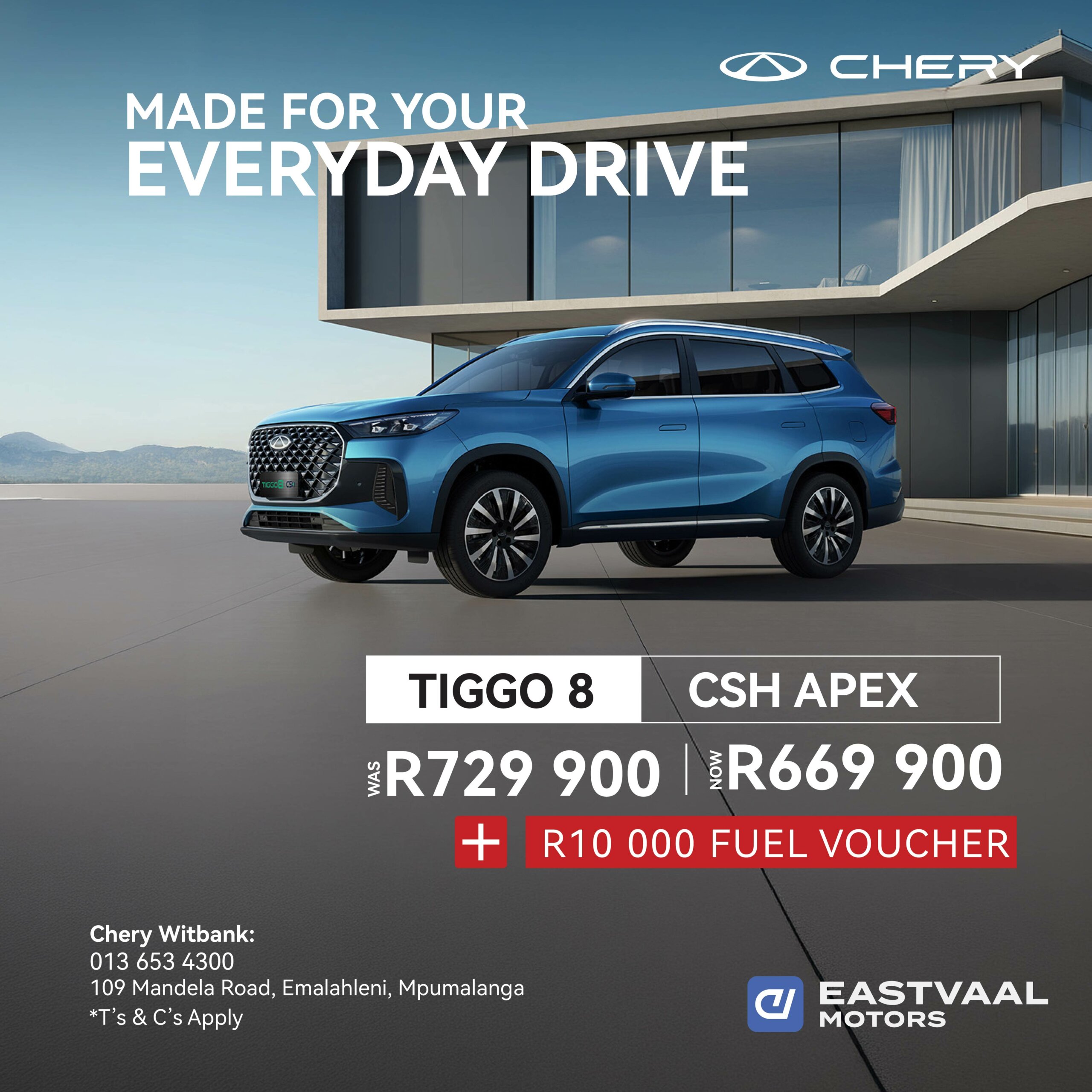 Chery Tiggo 8 CSH Apex from Chery Witbank