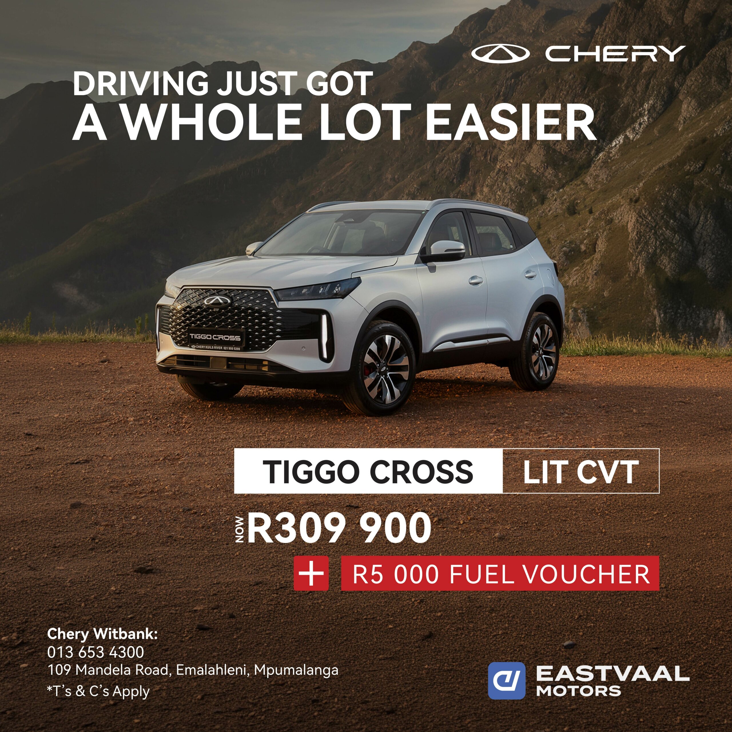 Cherry Tiggo Cross Lit CVT from Chery Witbank