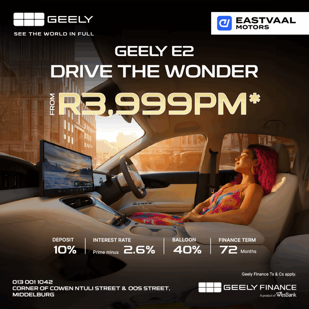 Geely E2 from Eastvaal Motors