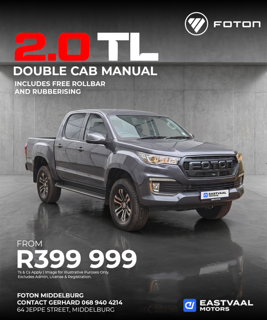 Foton 2.0 TL Double Cab Manual from Eastvaal Motors