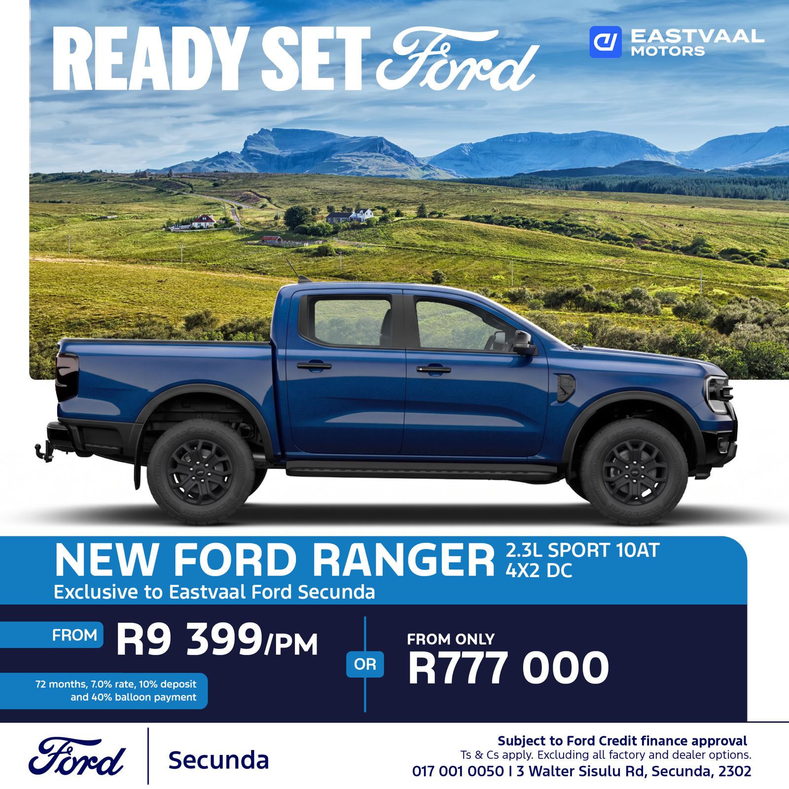 Ford Ranger 2.3L Sport 10AT 4X2 DC from Eastvaal Secunda Ford