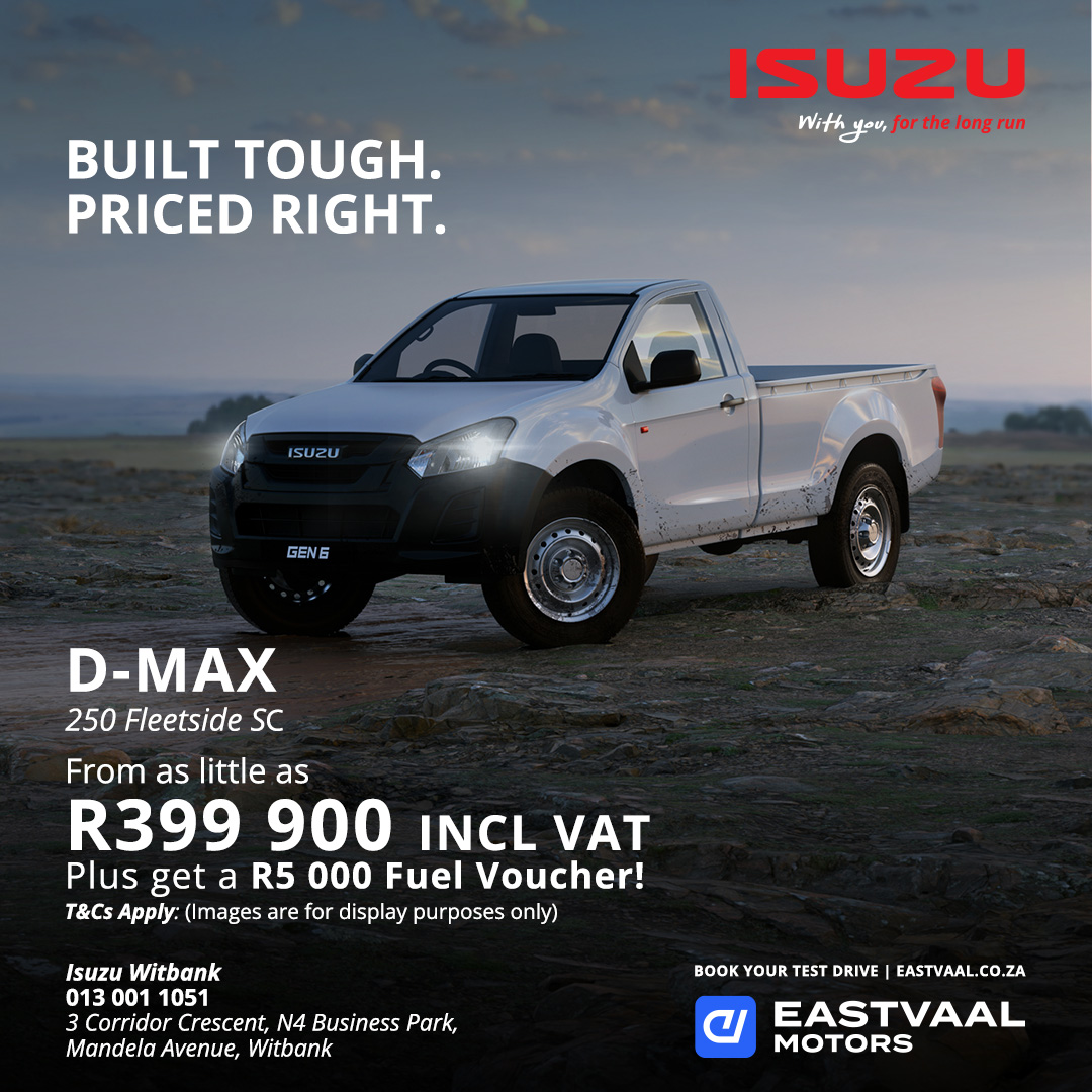 Isuzu D-Max 250 Fleetside SC from Köhler Auto Isuzu Witbank