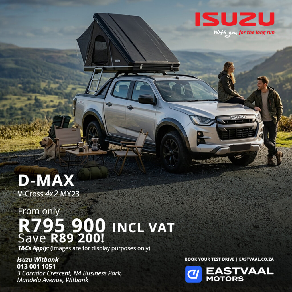 Isuzu D-Max V-Cross 4X2 MYC from Eastvaal Motors