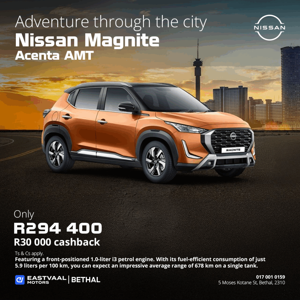 Nissan Magnite Acenta AMT from Eastvaal Motors
