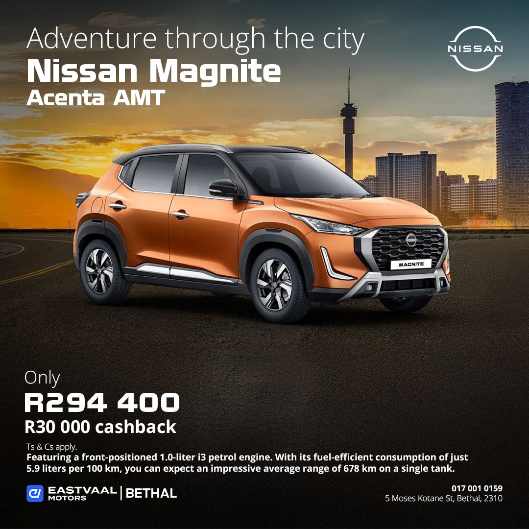 Nissan Magnite Acenta AMT from Eastvaal Bethal Nissan