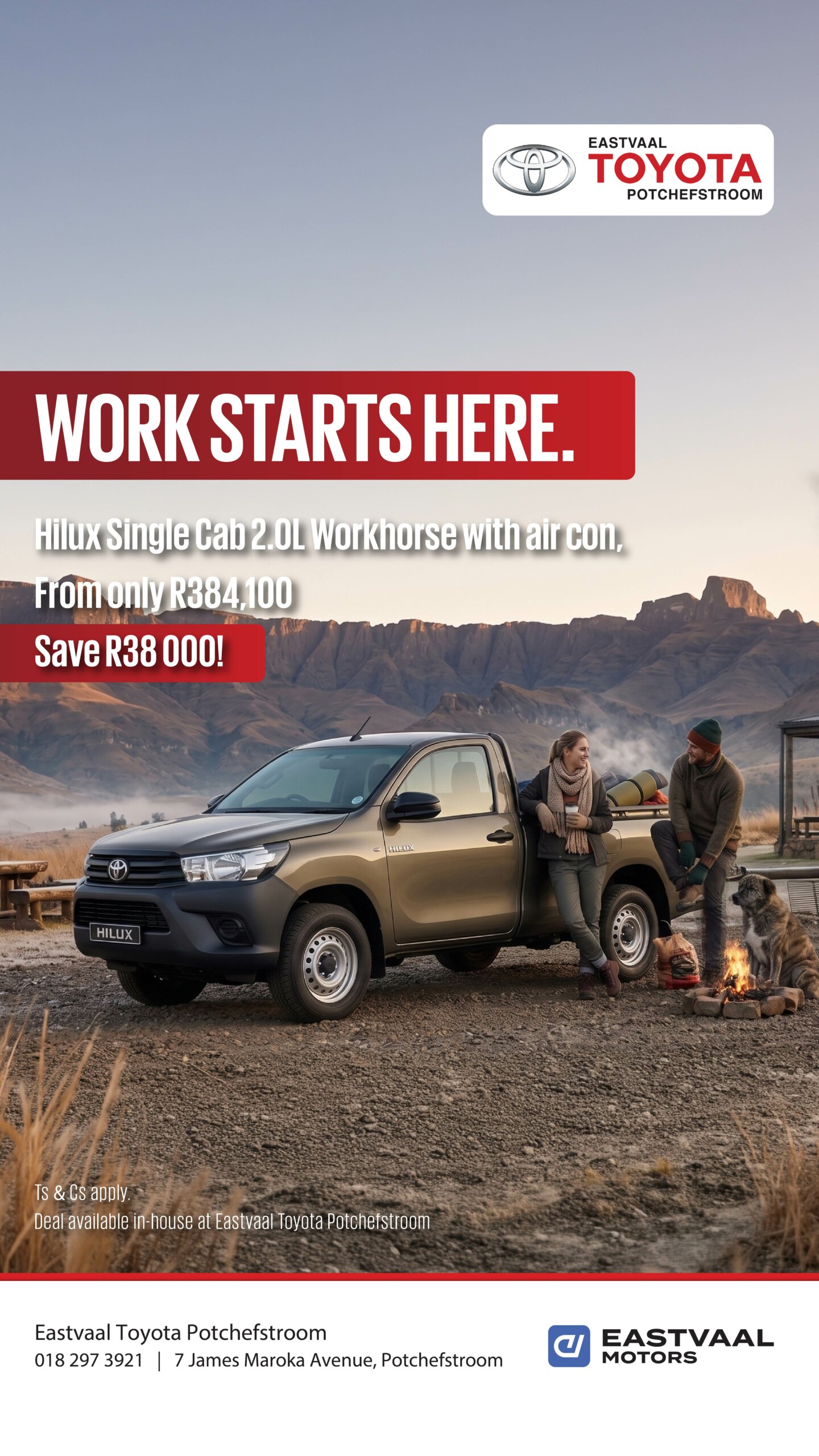 Toyota Hilux Single Cab 2.0L Workhorse from Eastvaal Potchefstroom Toyota