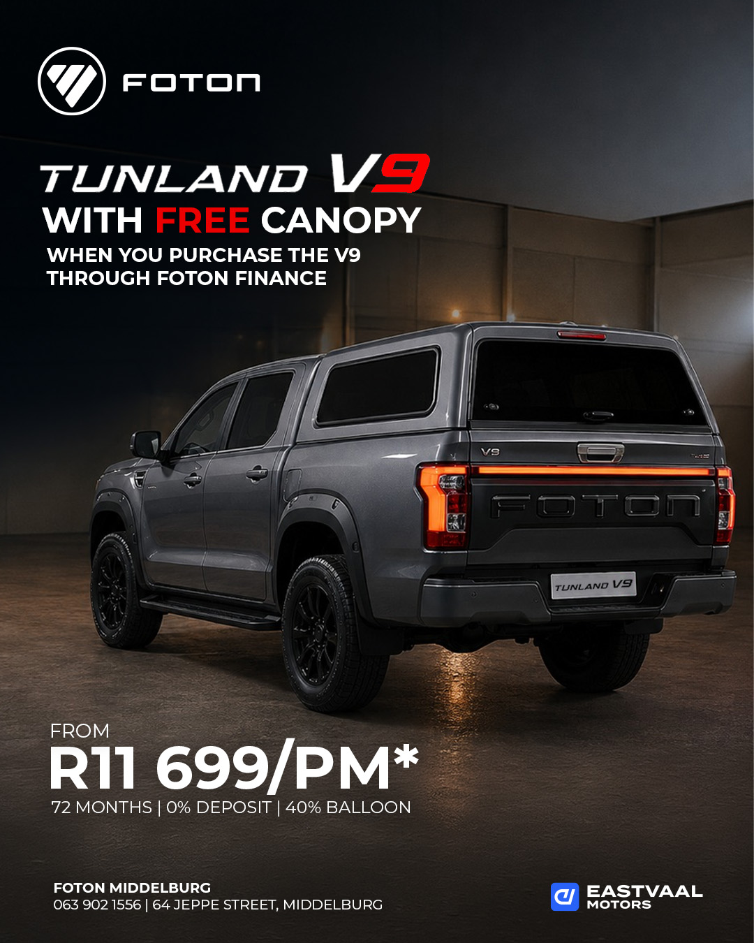 Foton Tunland V9 from Eastvaal Middelburg Foton