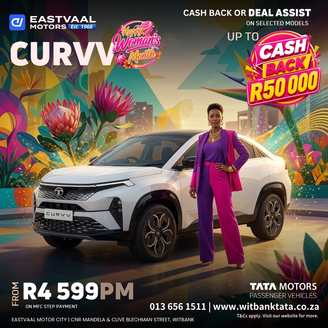 💃 Happy Women’s Month! ✨ Level up in pure style with the sleek Tata Curvv! from Eastvaal Witbank Tata