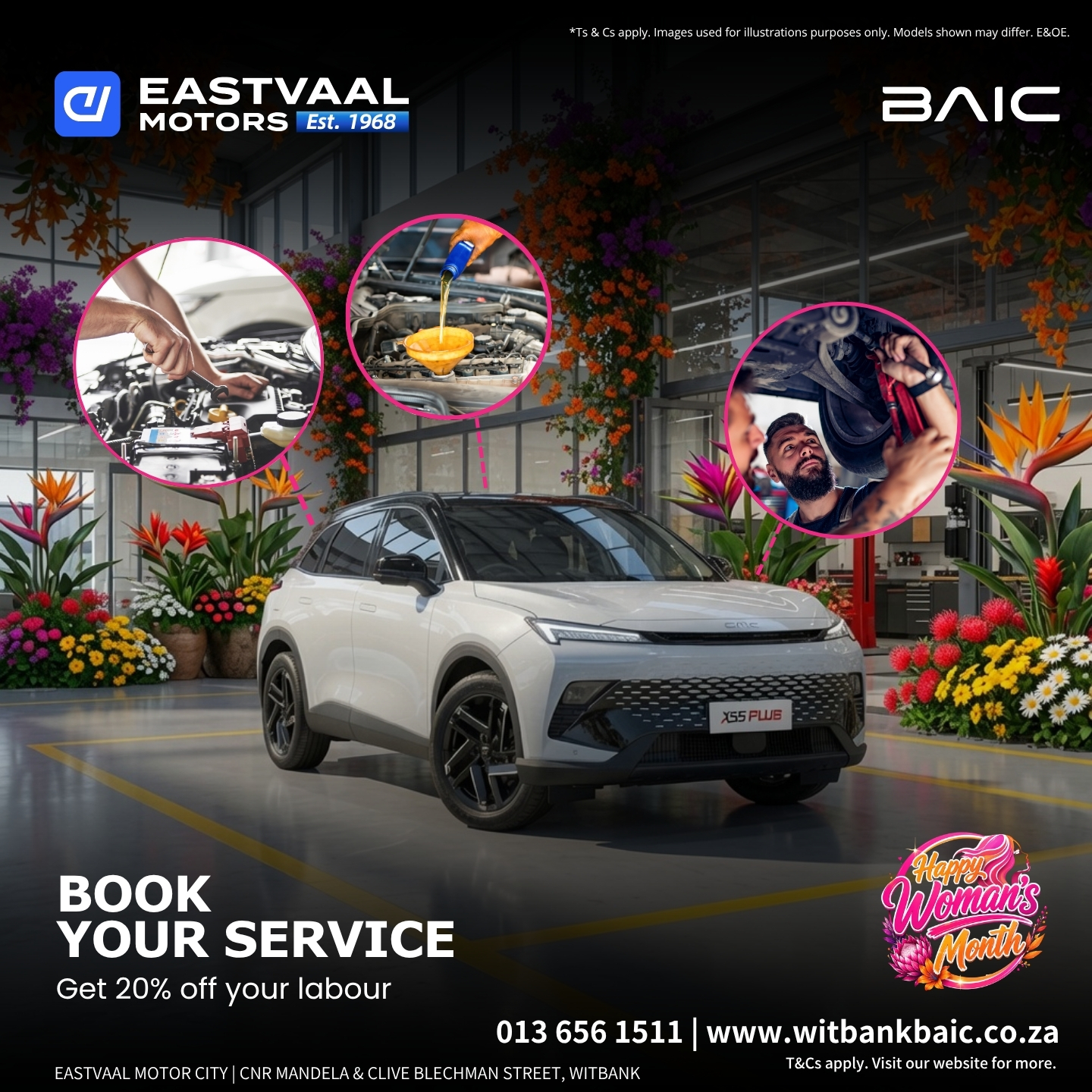 🛠️ Book Your Service This Women’s Month! from BAIC Witbank