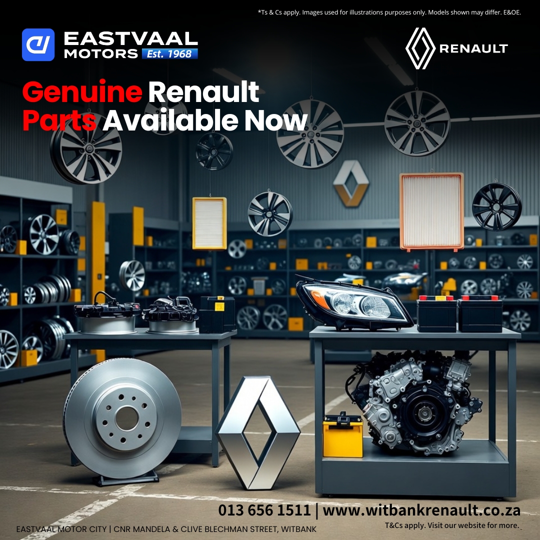 Genuine Parts from Eastvaal Motor City Witbank Renault
