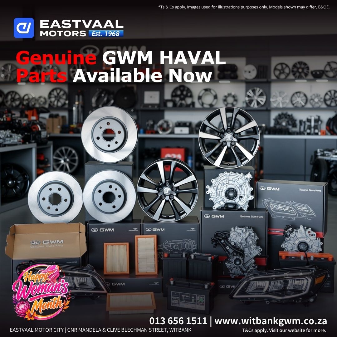 🔧 Genuine GWM Haval Parts Available Now. from Eastvaal Motor City Witbank GWM