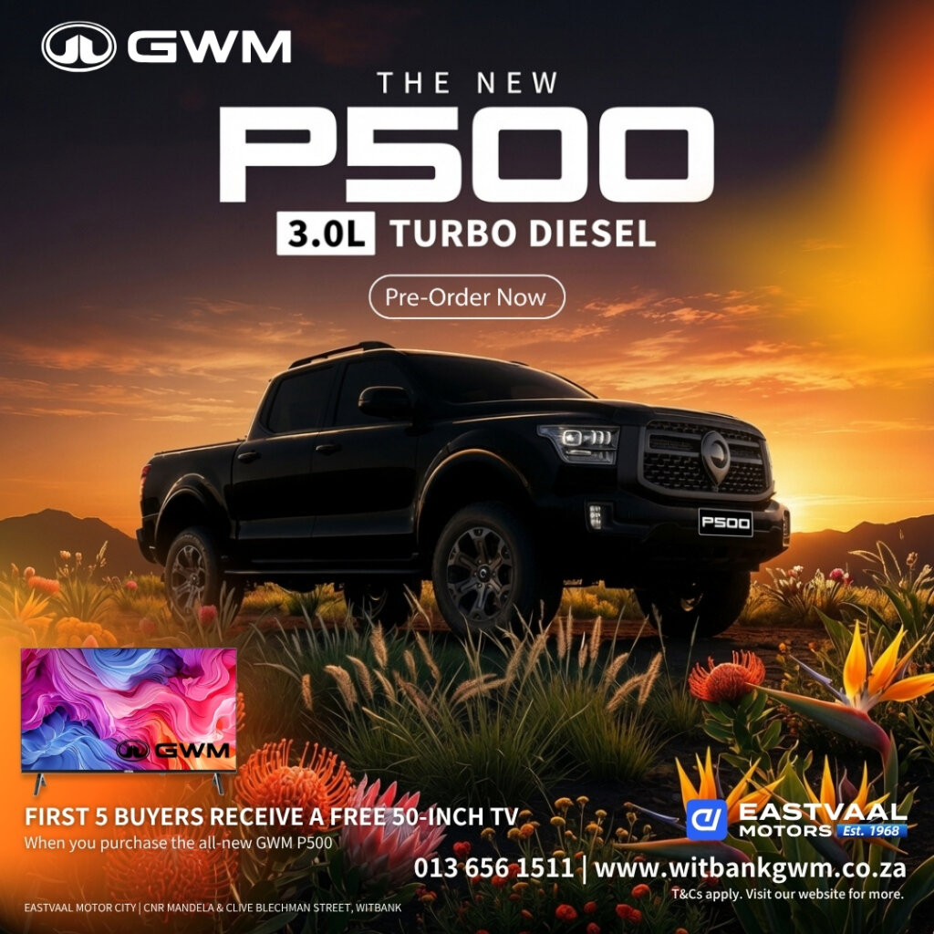 📺 The New GWM P500 is coming! from Eastvaal Motors