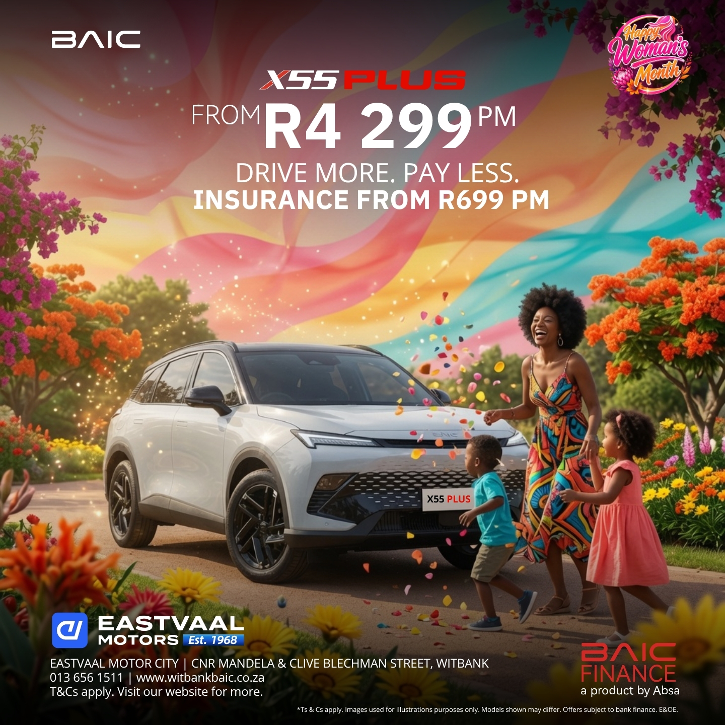 🌸 Drive More. Pay Less. Celebrate More. from BAIC Witbank