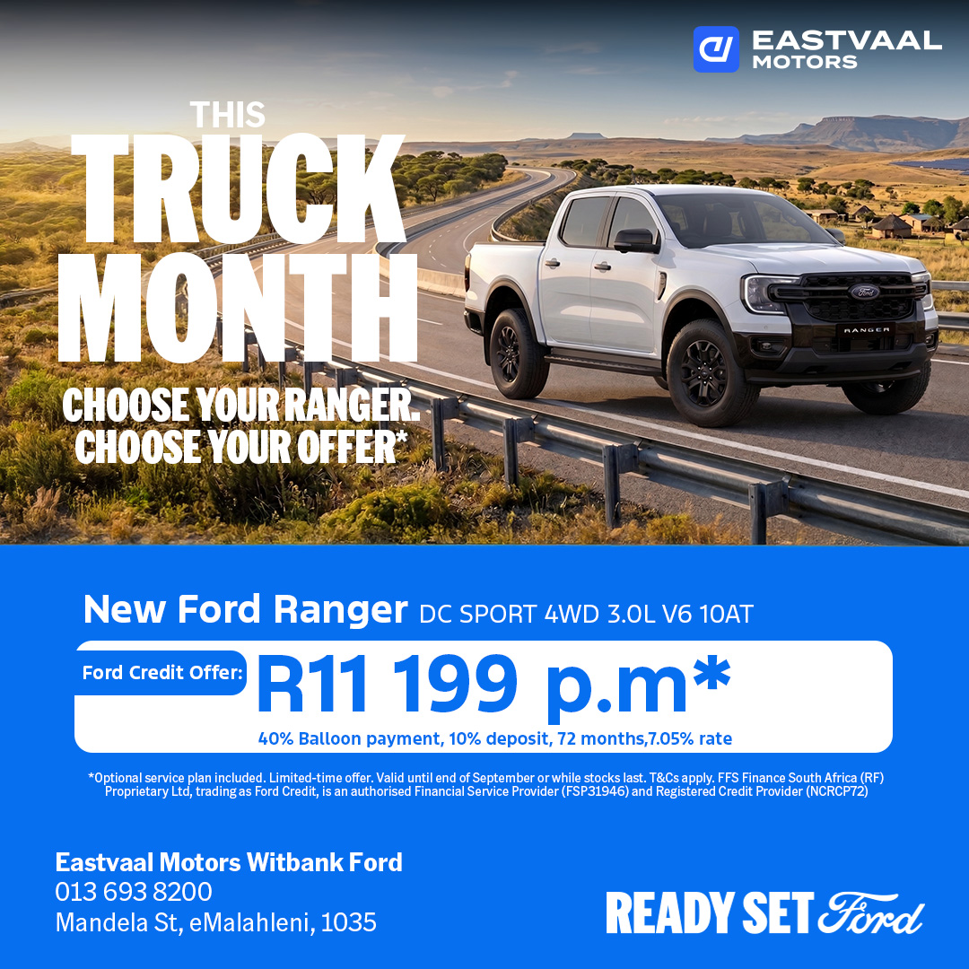 Ford Ranger Double Cab Sport 4WD 3.0L V6 10AT from Eastvaal Witbank Ford