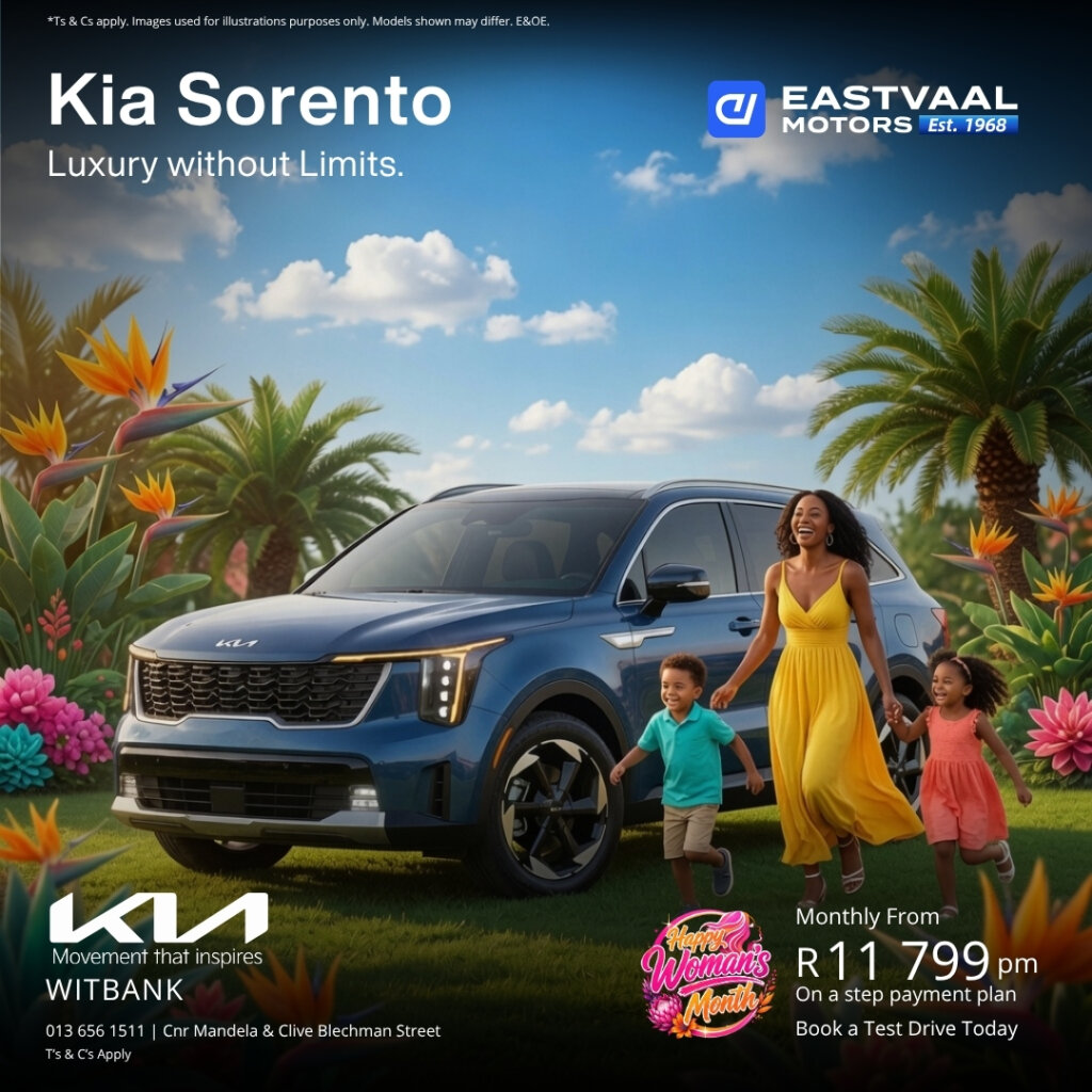 Kia Sorento Luxury Without Limits – She Deserves It! from Eastvaal Motors