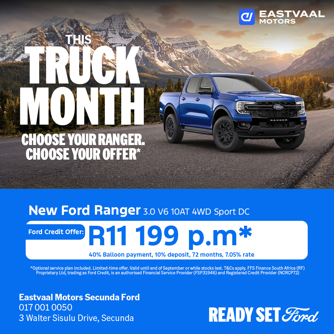 Ford Ranger 3.0 Sport V6 10AT 4WD DC from Eastvaal Secunda Ford