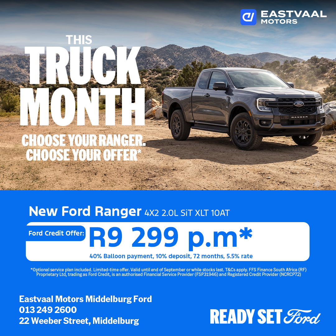Ford Ranger 4X2 2.0L SiT XLT 10AT from Eastvaal Middelburg Ford