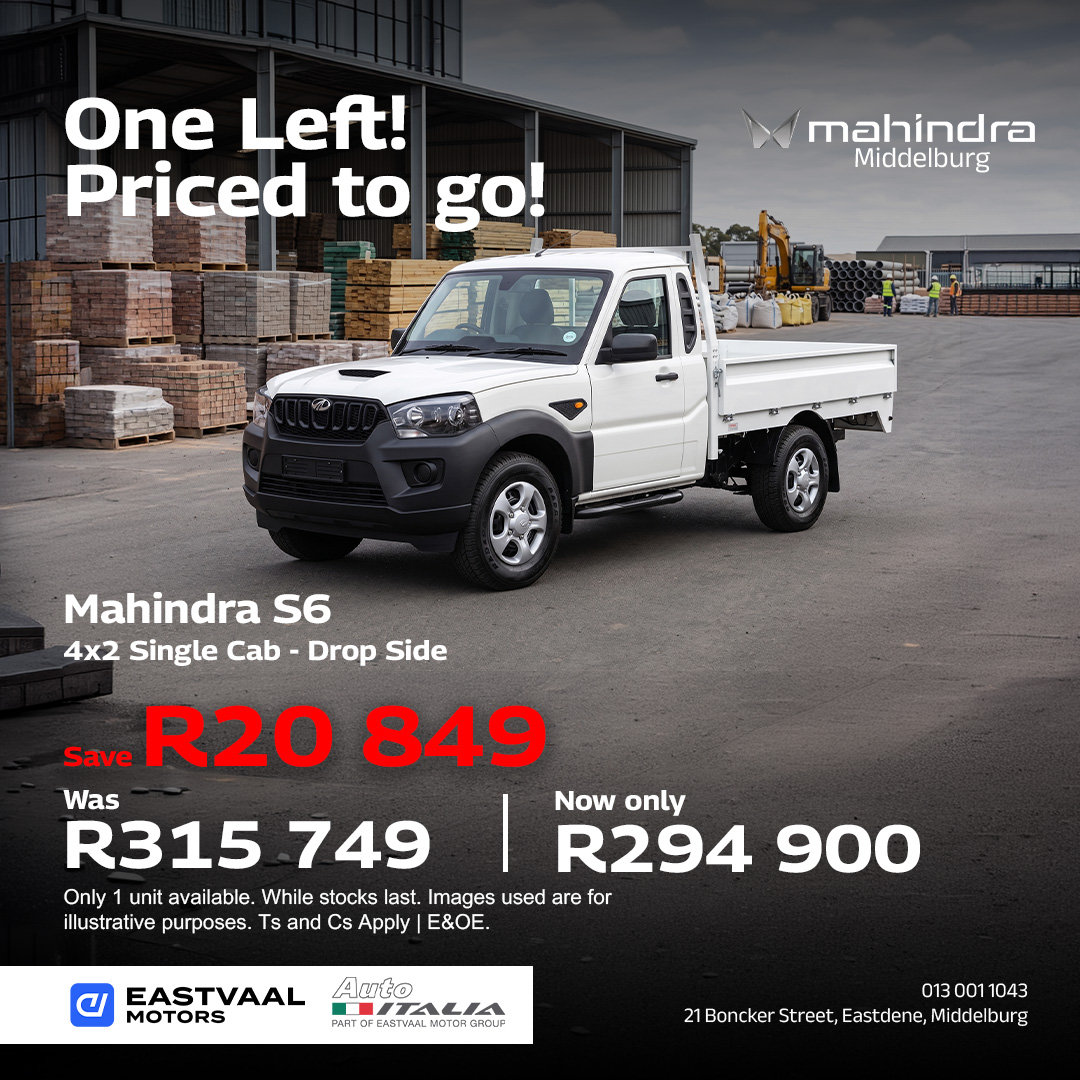 Mahindra S6 4X2 Single Cab Drop Side from Mahindra Middelburg