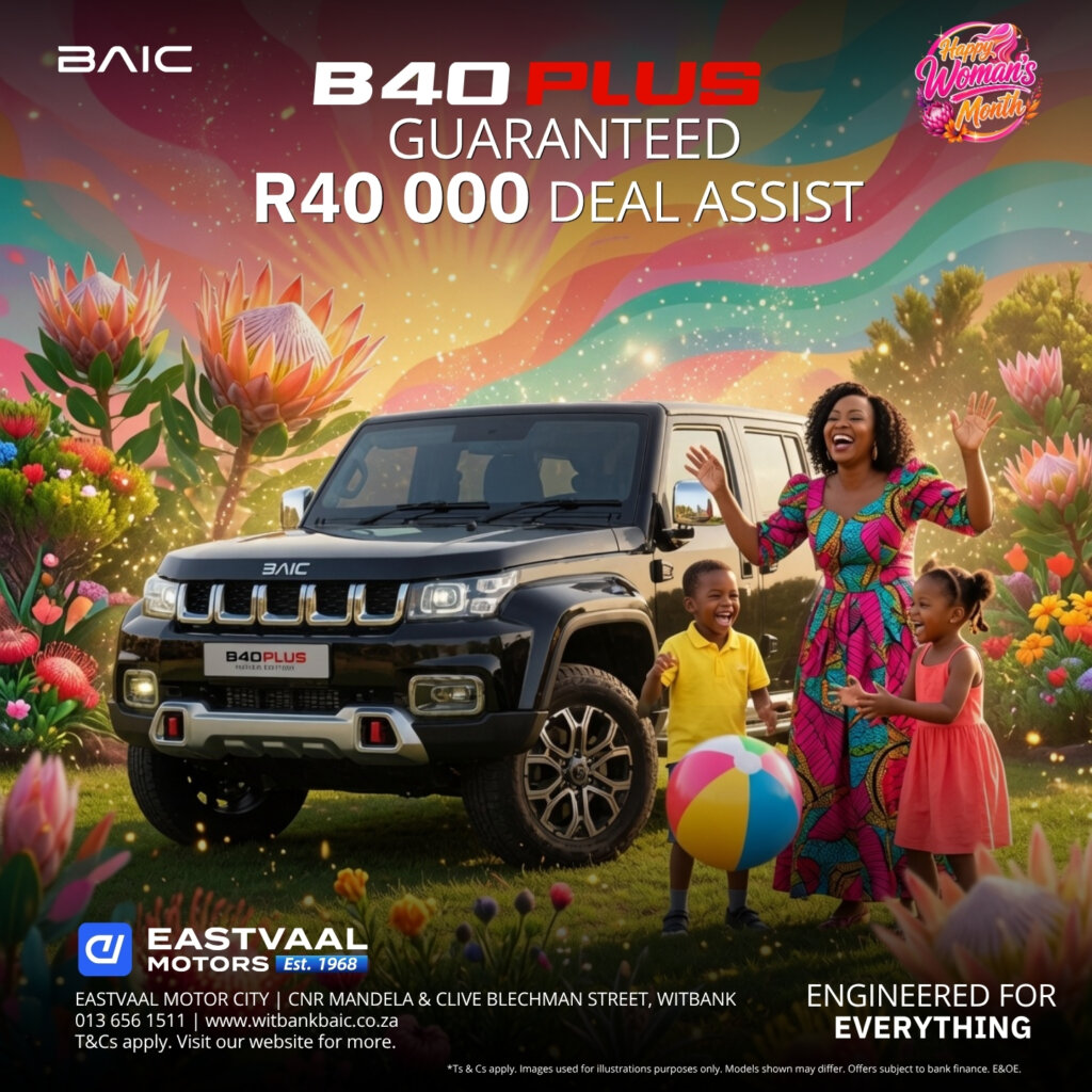 🌈 Engineered for Everything. BAIC B40 Plus with Guaranteed R40,000 Deal Assist. from Eastvaal Motors