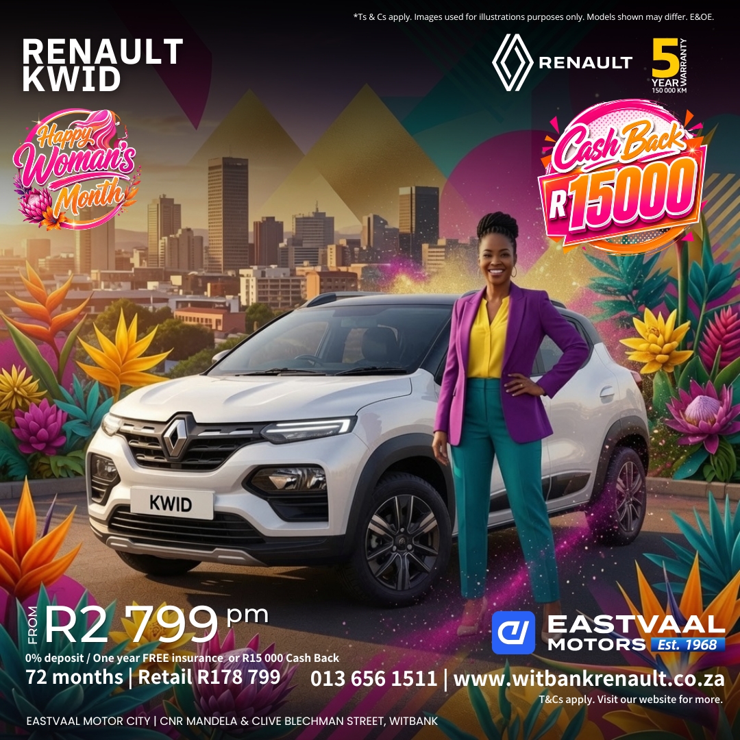 Start your journey in style. from Eastvaal Motor City Witbank Renault