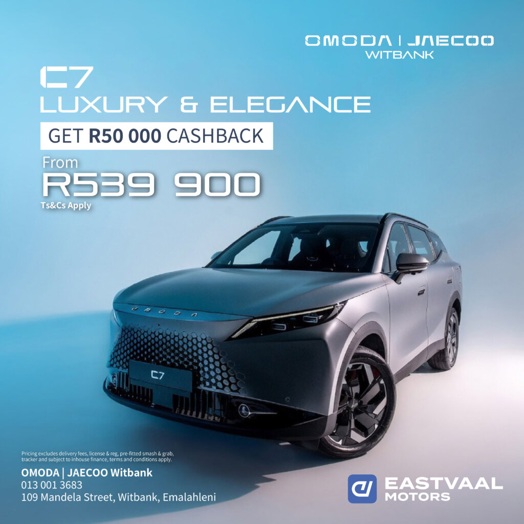 Omoda C7 Luxury & Elegance Cashback Special from Eastvaal Motors