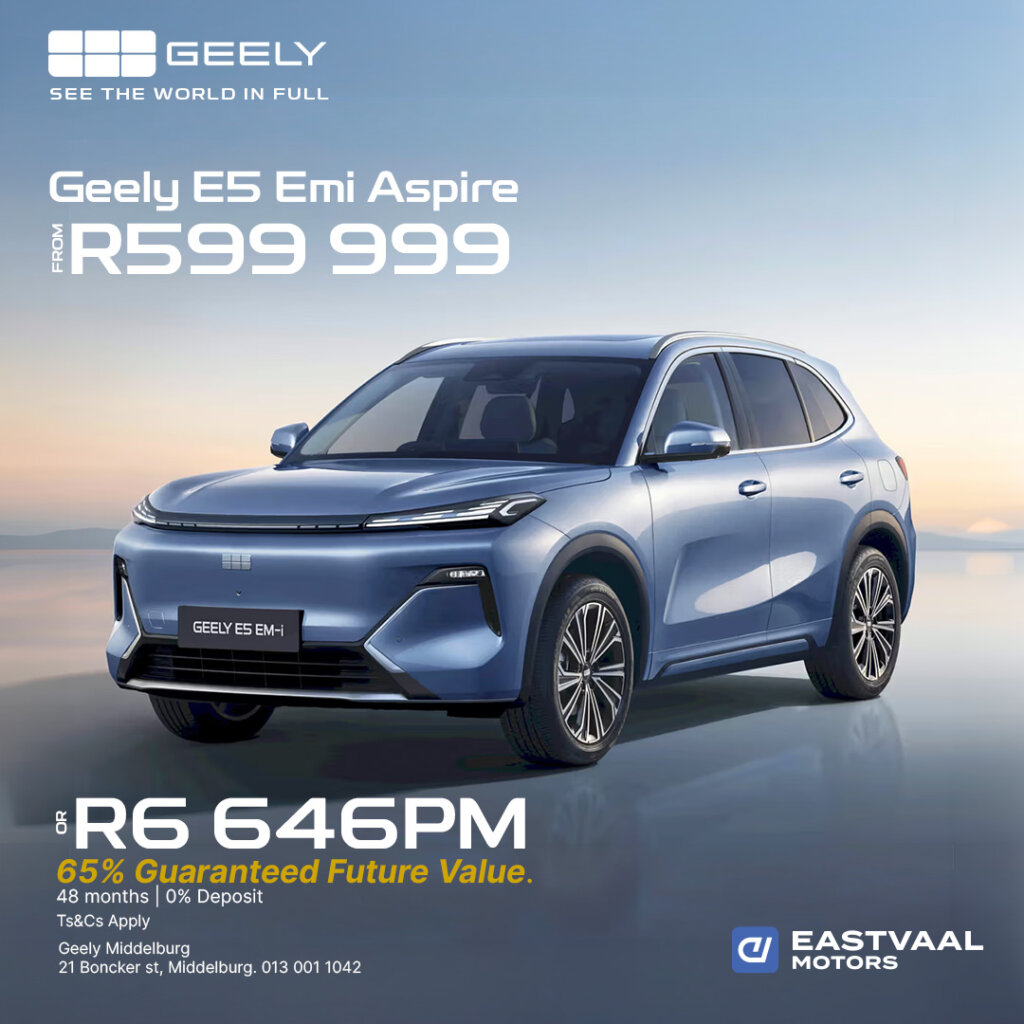 Geeley E5 EMI Aspire from Eastvaal Motors