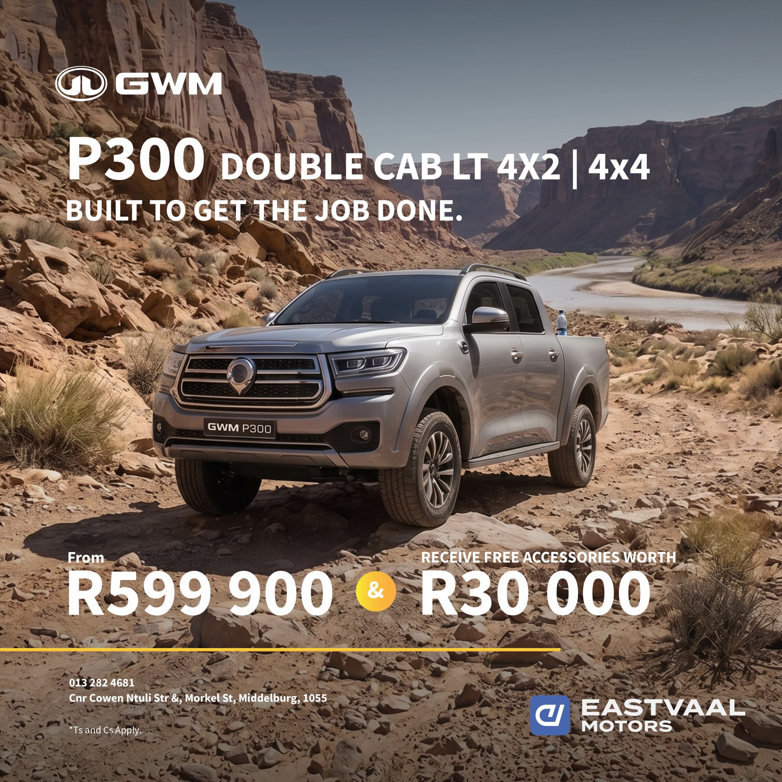 GWM P300 Double Cab LT 4×2 | 4×4 from Eastvaal Middelburg GWM