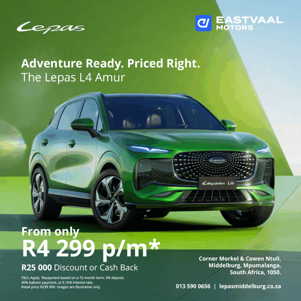 Lepas L4 Amur from Eastvaal Motors