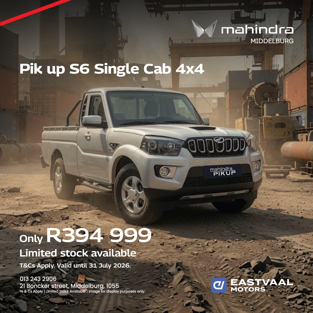 Mahindra Pik Up S6 Single Cab 4X4 from Mahindra Middelburg