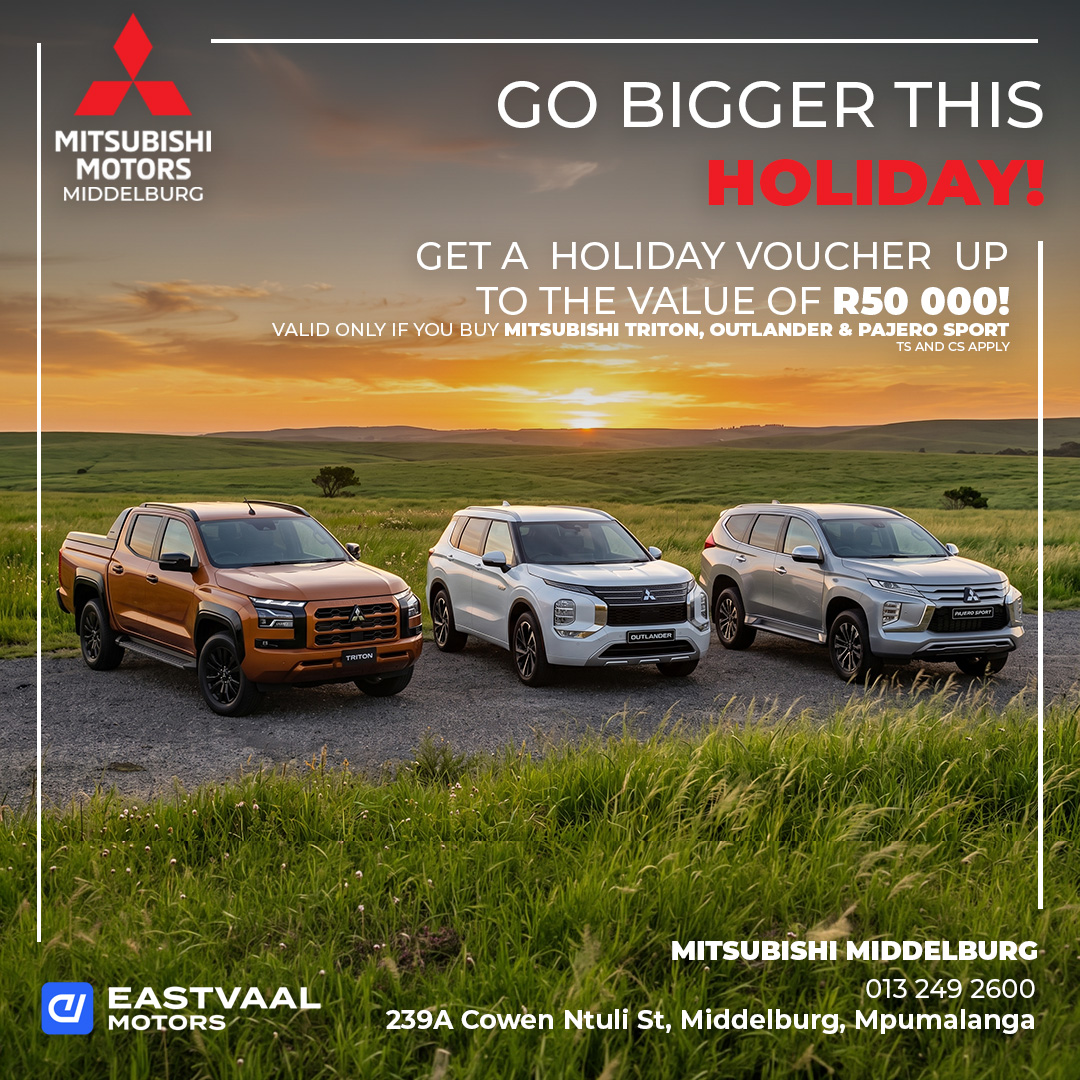 Mitsubishi Holiday Voucher Promo from Eastvaal Middelburg Mitsubishi