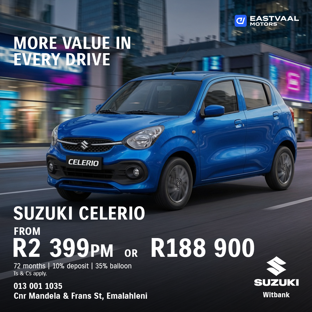 Suzuki Celerio from Eastvaal Suzuki Emalahleni