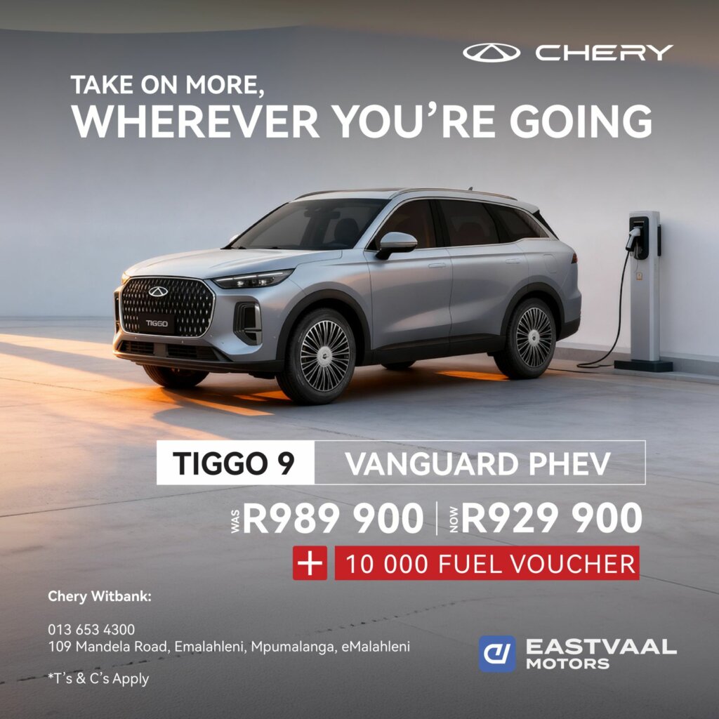 Chery Tiggo 9 Vanguard PHEV from Eastvaal Motors
