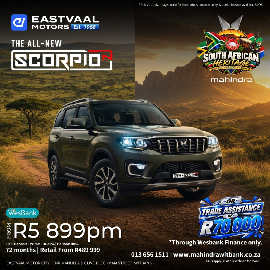 Heritage Month starts with presence. from Eastvaal Motors