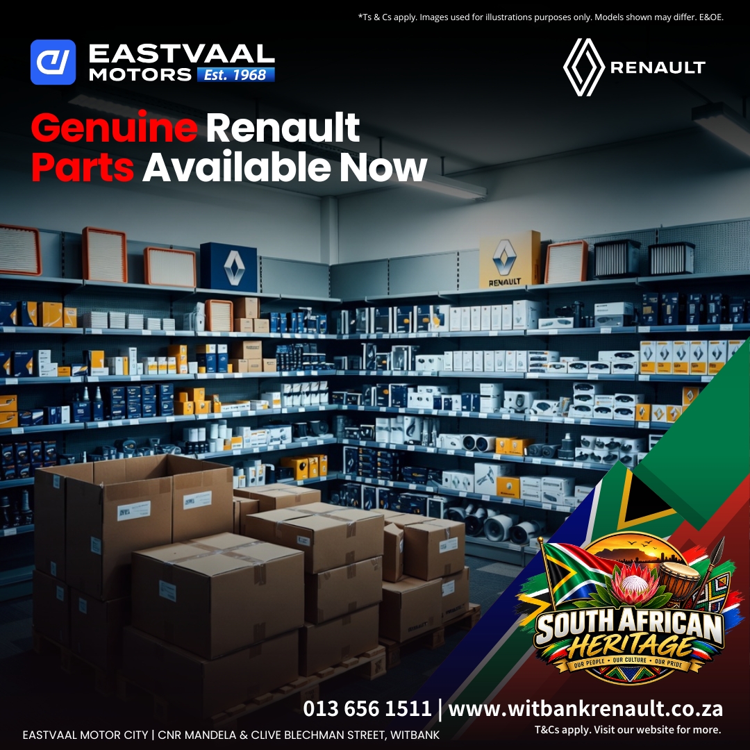 🔧 Genuine Renault Parts available now. from Eastvaal Motor City Witbank Renault