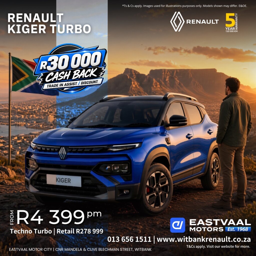 Kiger Turbo Techno from Eastvaal Motors