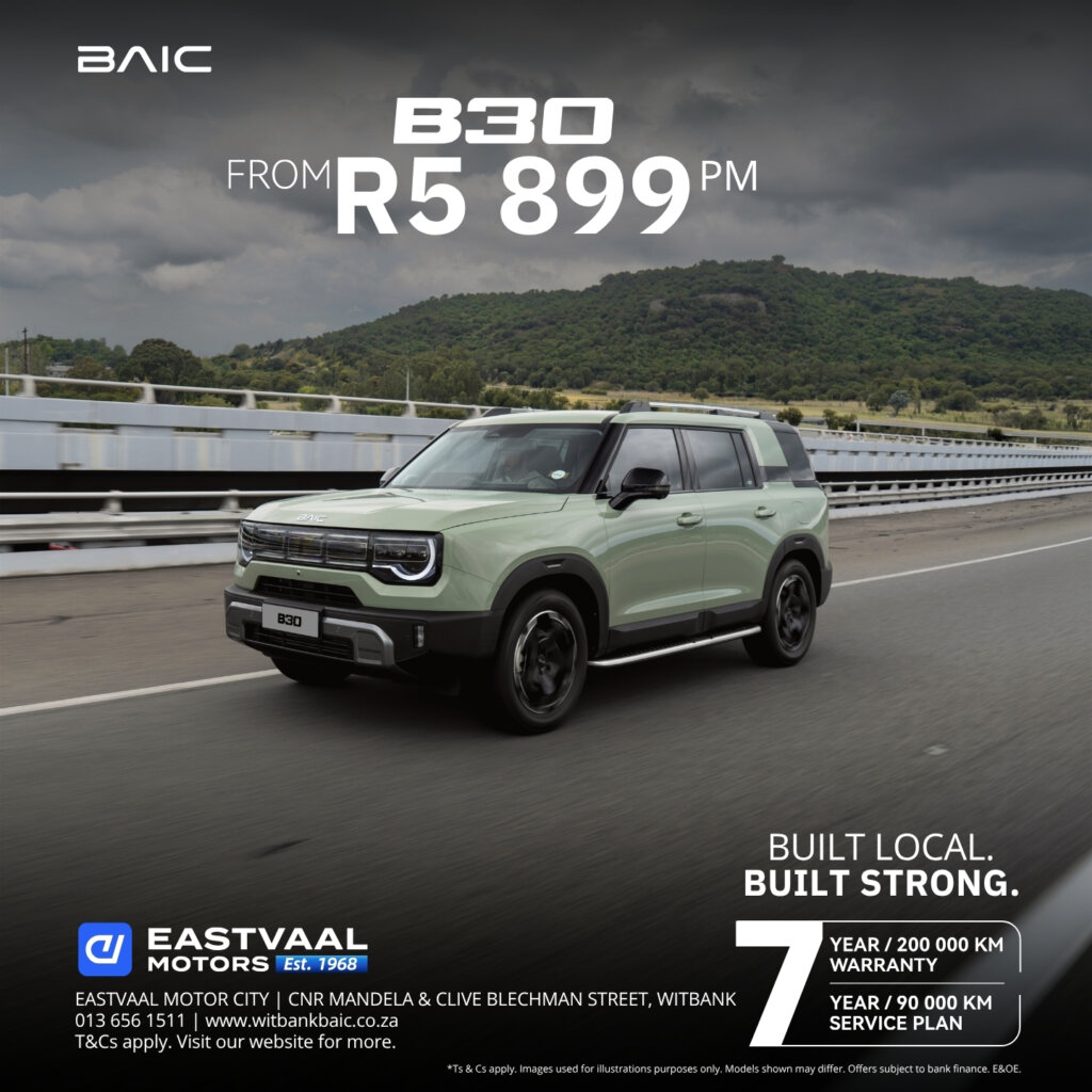 B30 — R5,899 pm  Built local. Built strong. from Eastvaal Motors