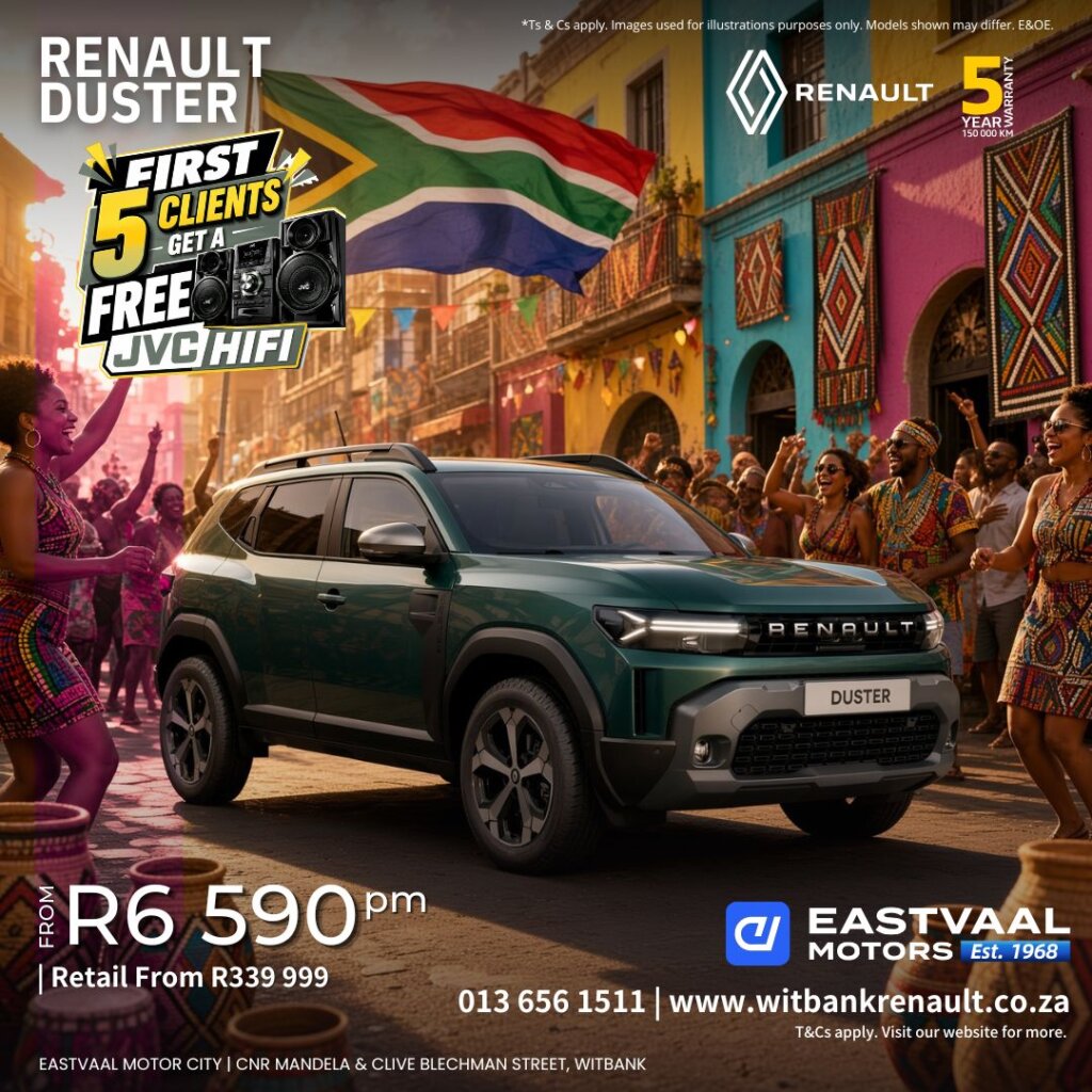 🎉 First 5 clients get a FREE JVC HiFi! from Eastvaal Motors