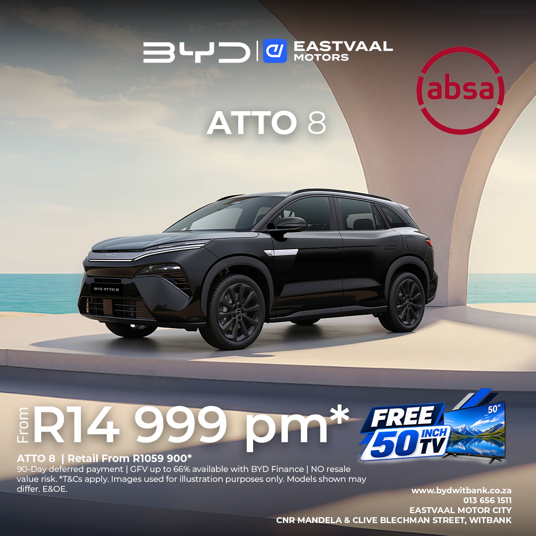 BYD ATTO 8 from Eastvaal Witbank BYD