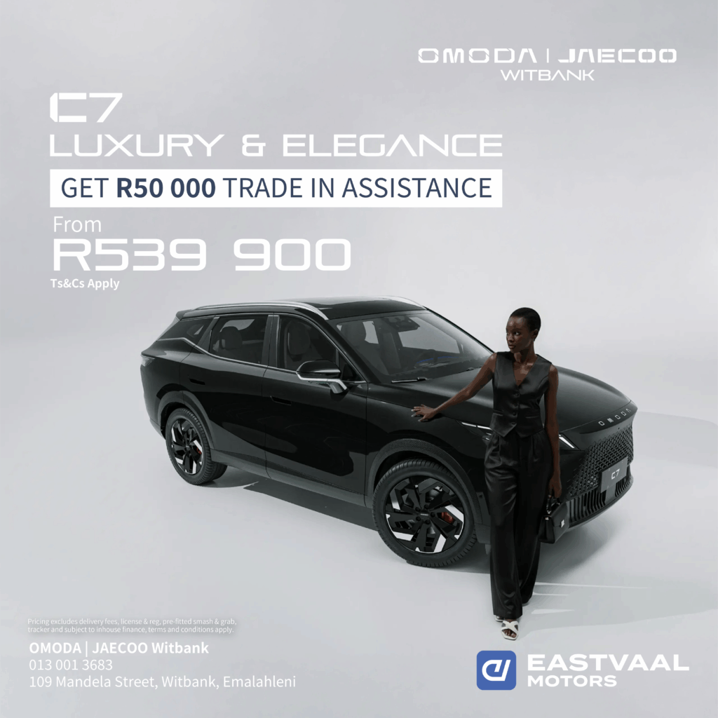 Omoda C7 Luxury & Elegance Trade-In Assist Special from Eastvaal Motors