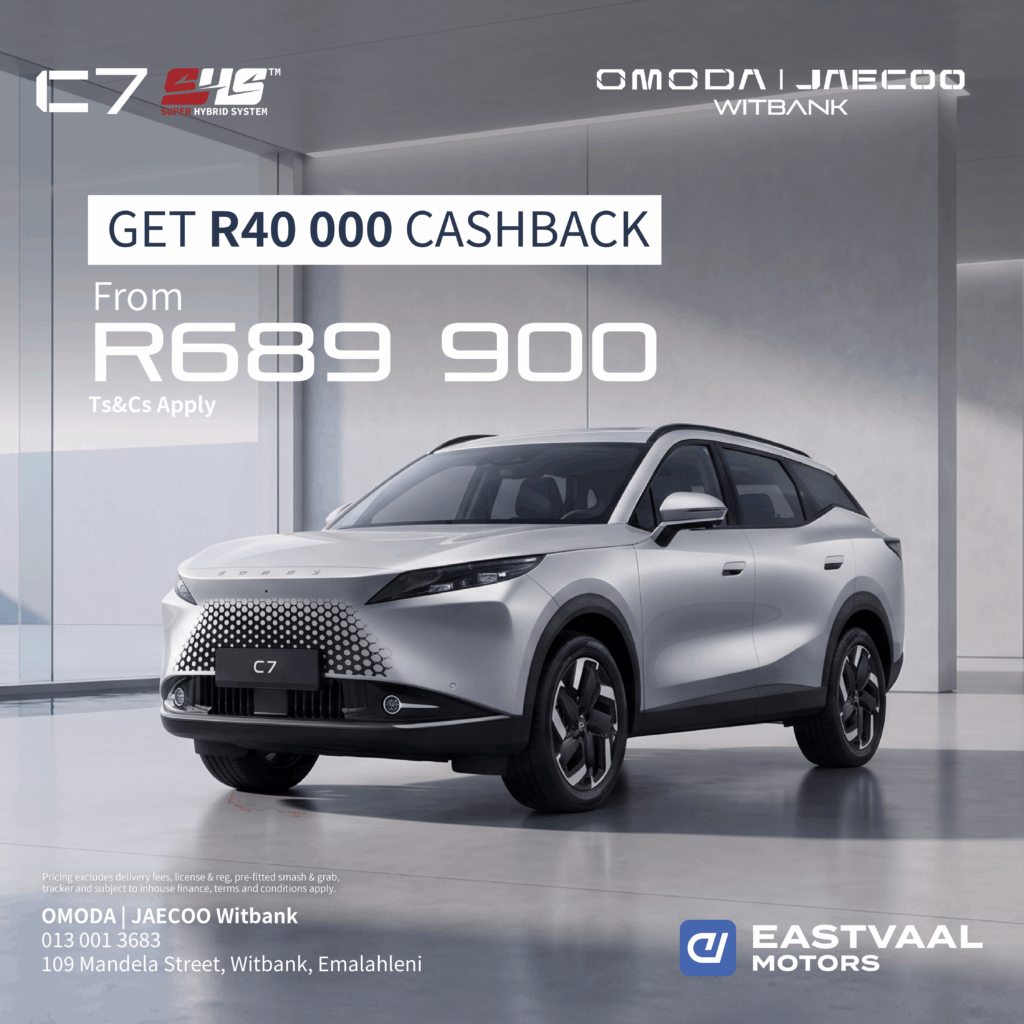 Omoda C7 SHS Cashback Special from Eastvaal Motors