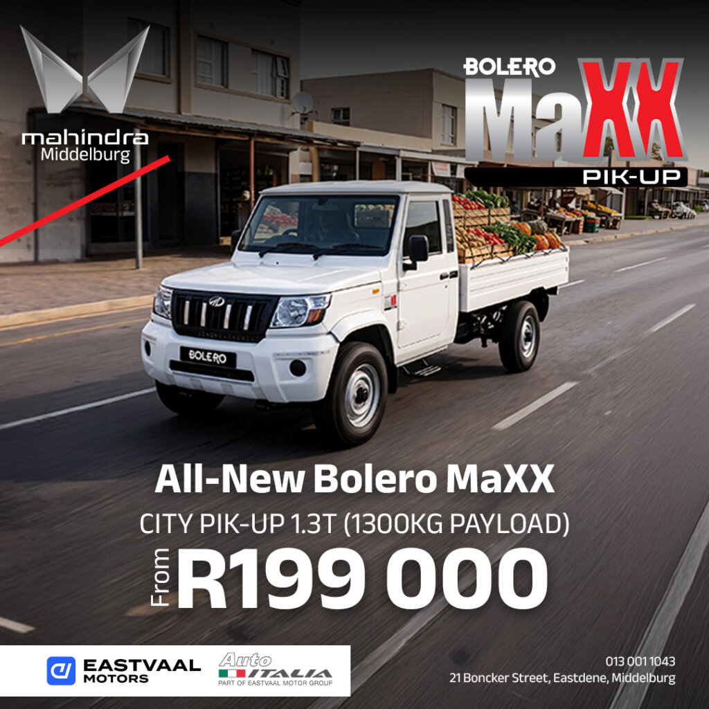 All New Mahindra Bolero MaXX City Pik Up 1.3T from Eastvaal Motors