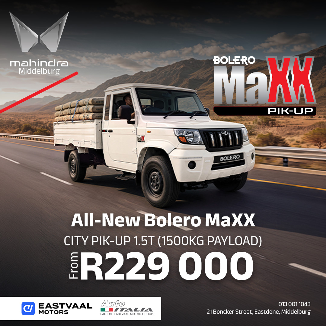 All New Bolero MaXX City Pik Up 1.5T from Mahindra Middelburg