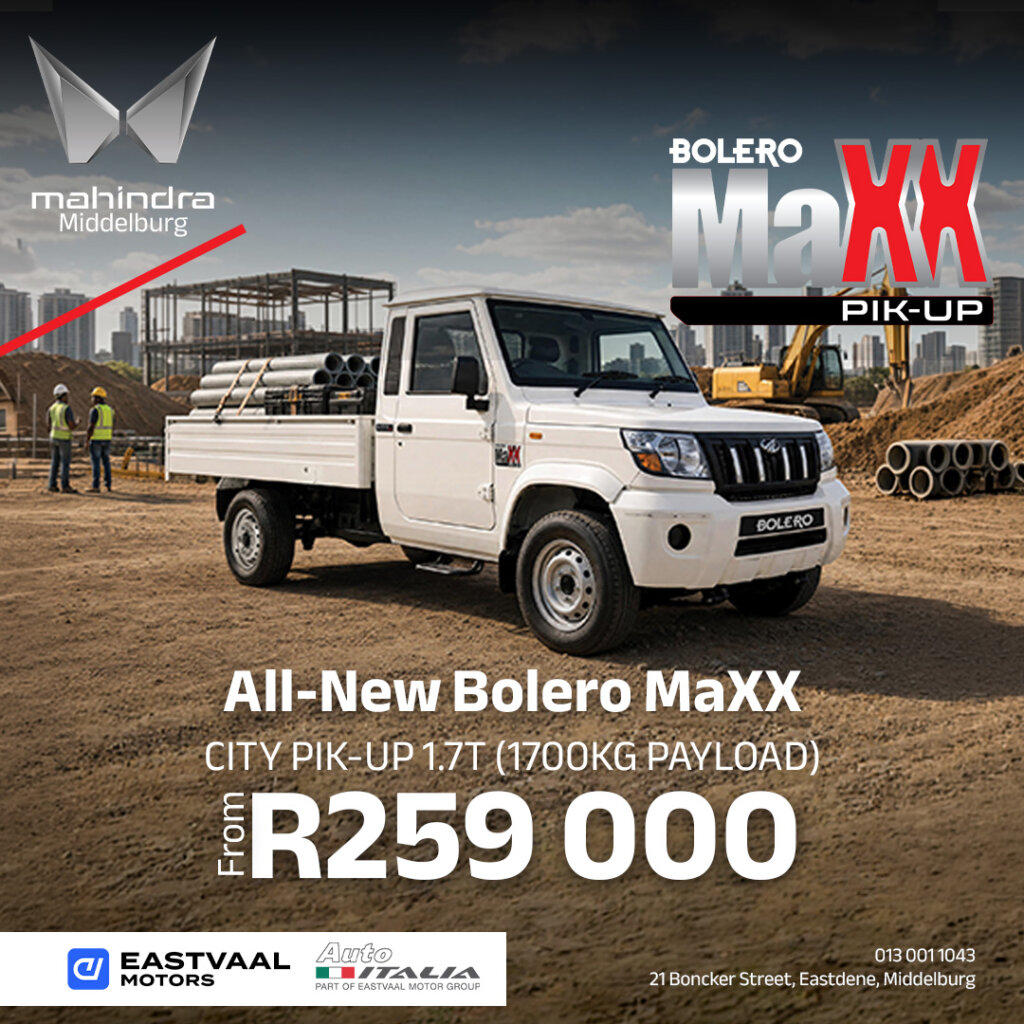 All New Bolero MaXX City Pik Up 1.7T from Eastvaal Motors