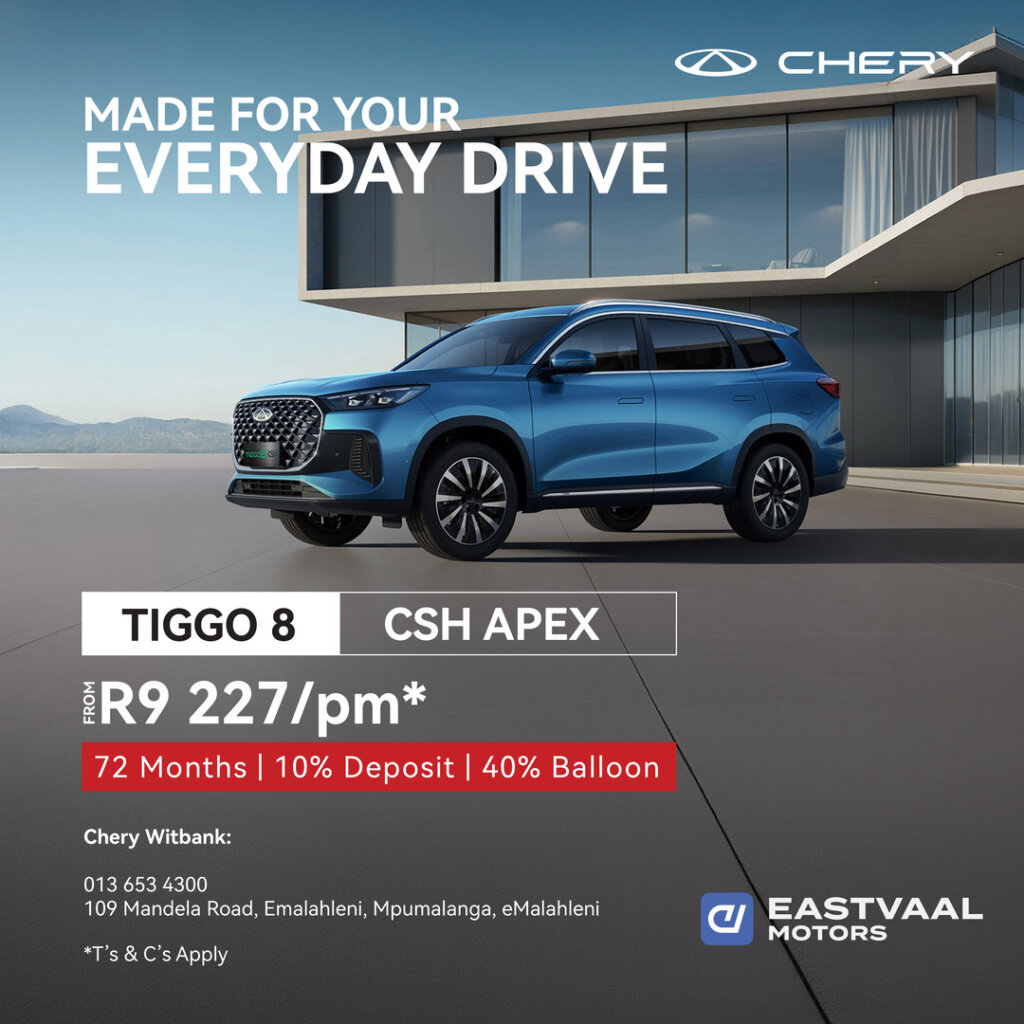 Chery Tiggo 8 CSH Apex from Eastvaal Motors